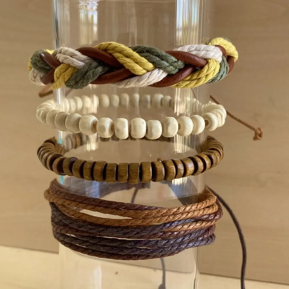 4-Piece Twine Bracelet Set